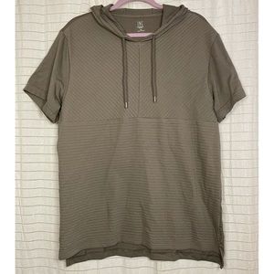 INC hooded short sleeve shirt